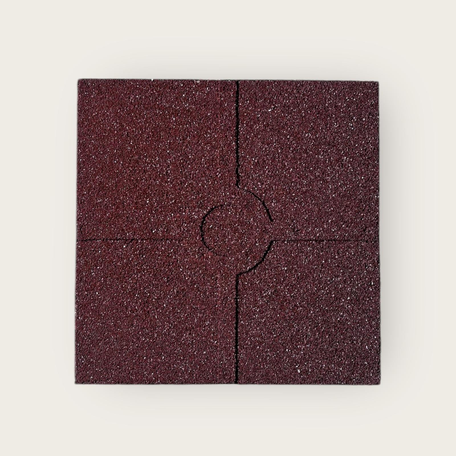 Terracotta Rubber Floor Tile 40x40x2 cm – 35m² Pack (Adhesive Included)
