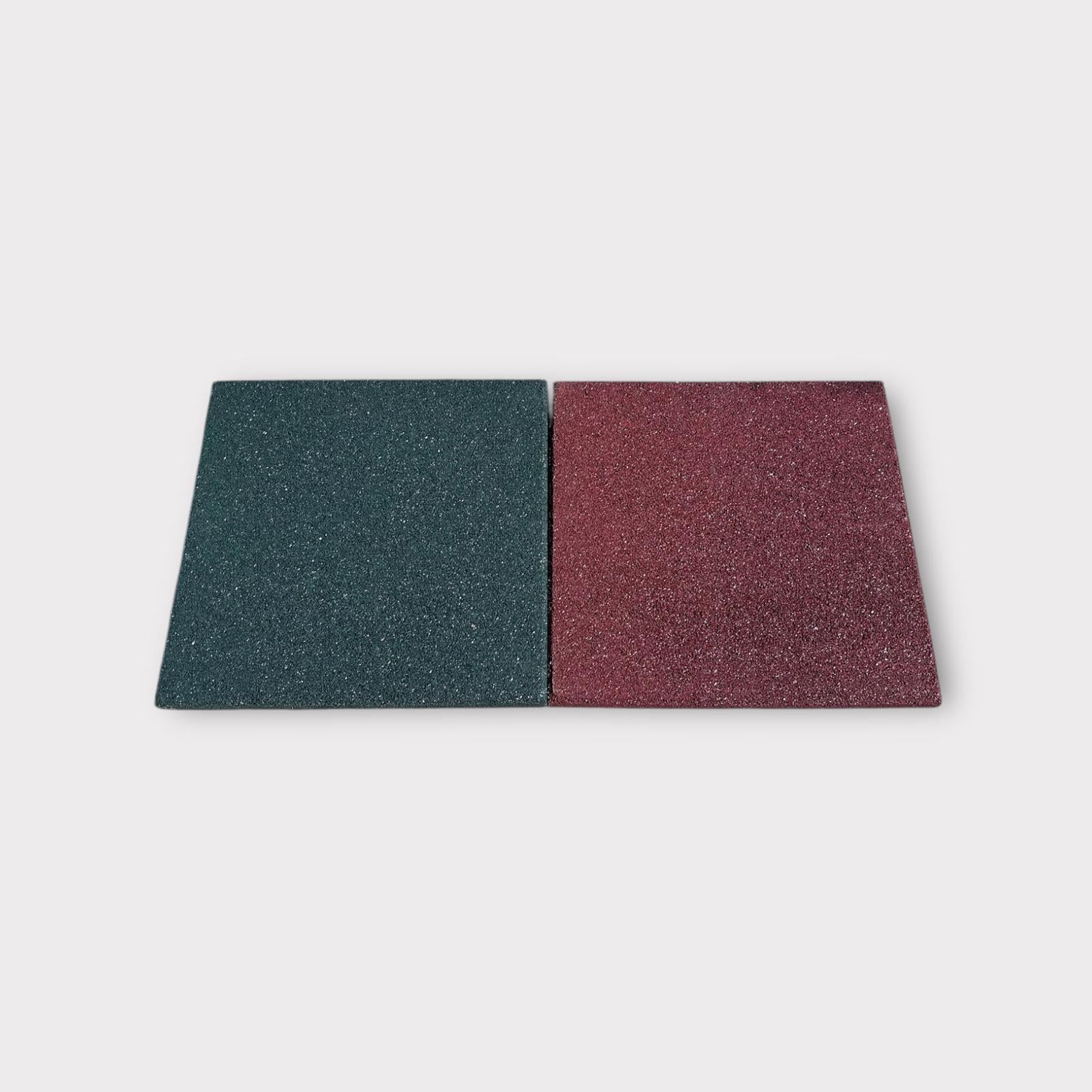 Green Rubber Floor Tile 40x40x2 cm – 35m² Pack (Adhesive Included)