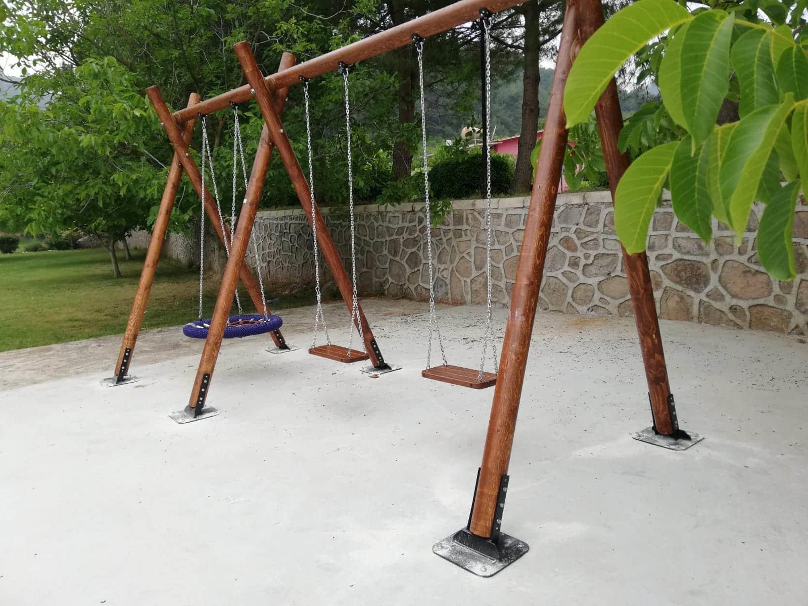 Kütük Ahşap Salıncak SG209, Erişkin ve Kuluçka Salıncak Koltuğu