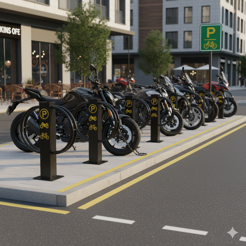 Motorcycle Parking Area – Safe and Organized Parking Solution