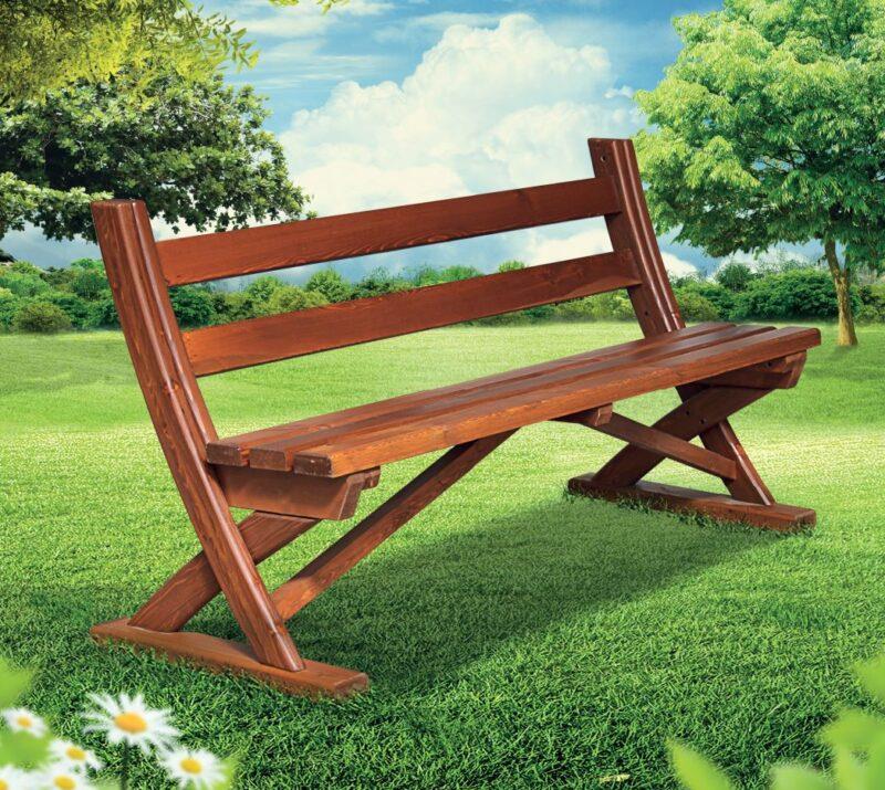 Ahşap Bahçe Bankı, Oturma Bankı 160 cm