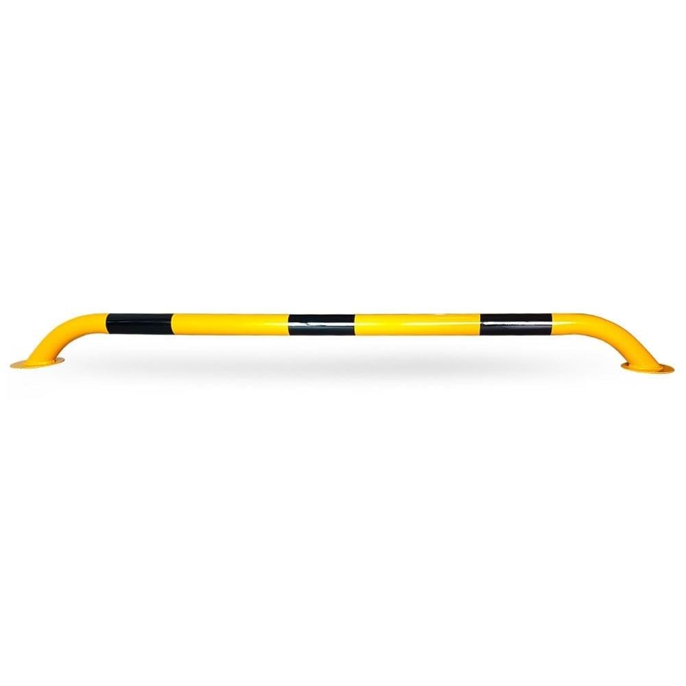 10-Pack Yellow Metal Parking Stopper – 200x13 cm | Pipe-Type Barrier for Organized Parking