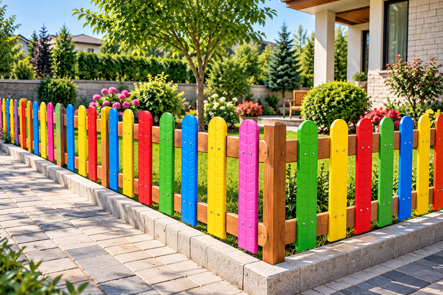 Plastik Çit Korkuluğu – Çocuk Parkı ve Saha Çiti - 1 Adet 