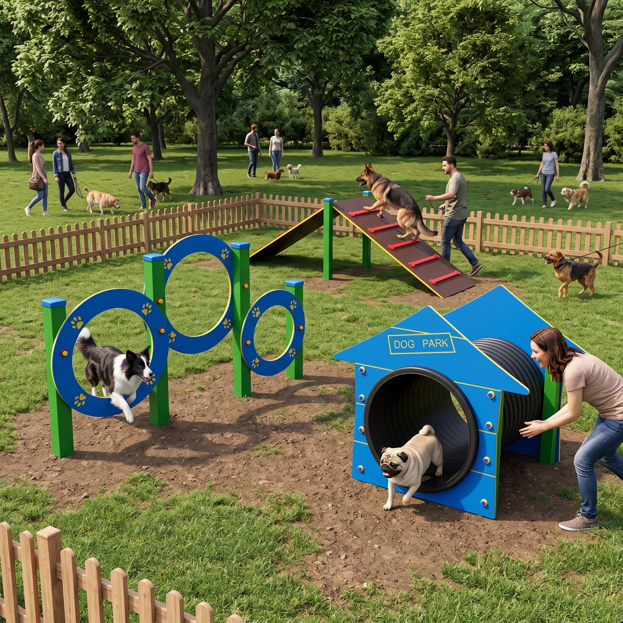 PRK-3 Dog Agility Course | Dog Play and Exercise Area