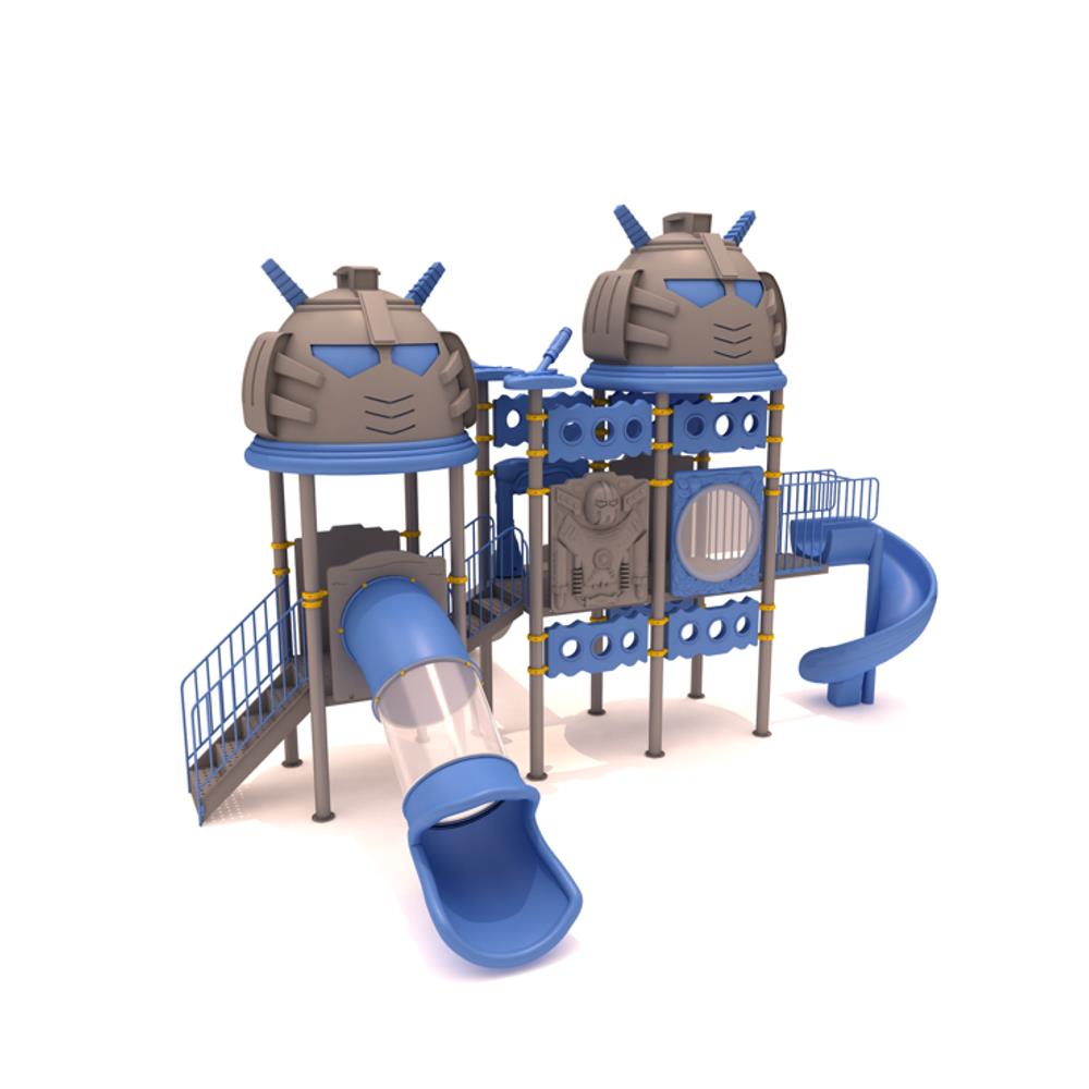 Robot Temalı 3-Platformlu Çocuk Oyun Parkı
