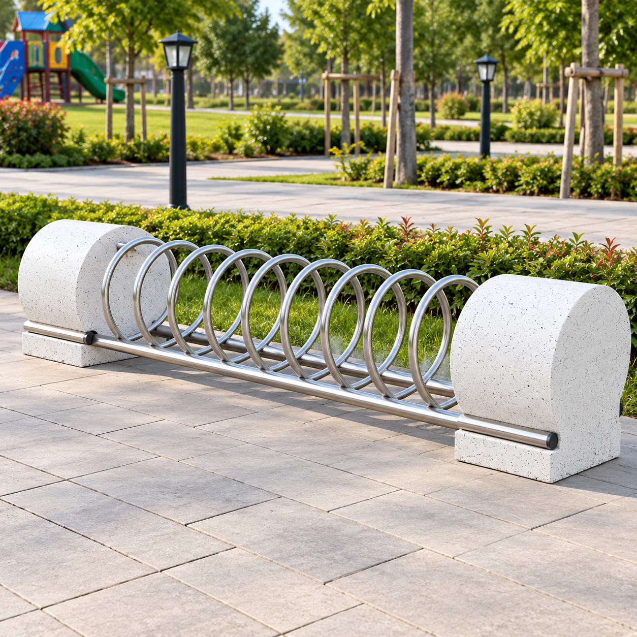 SLR-180 Beton Ayaklı Spiral Bisiklet Park Yeri