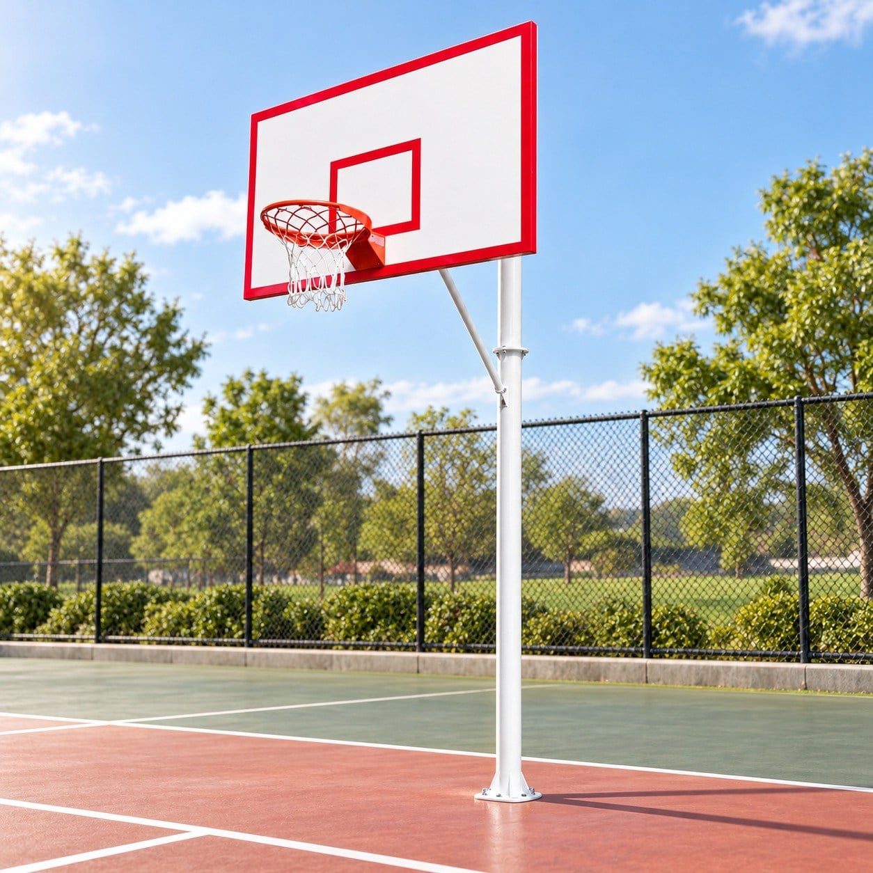 Tek Direkli Sabit Basketbol Potası | Dayanıklı ve Modern