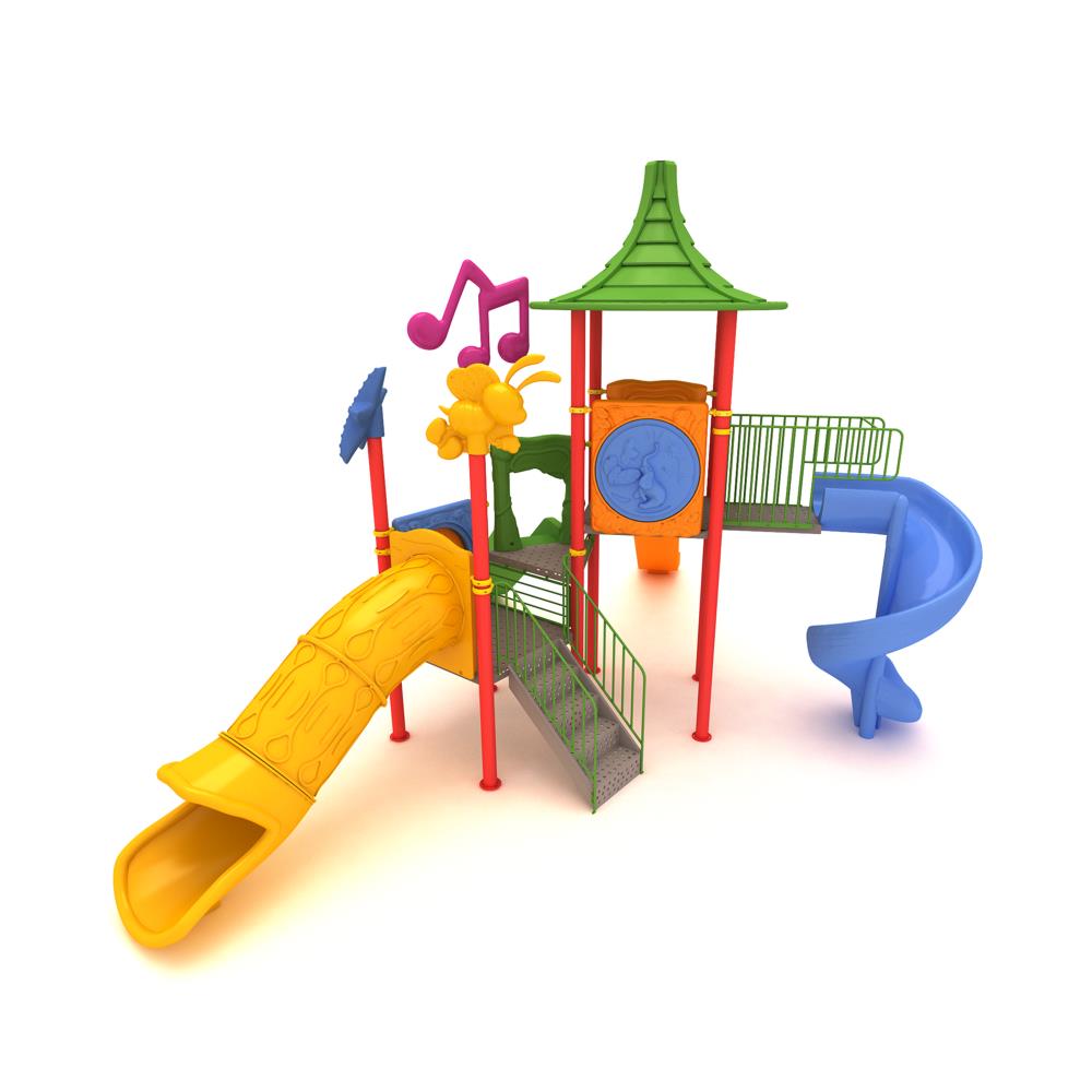 Dış Mekan Çocuk Oyun Parkı, Üç Kuleli 7.6m x7.2m