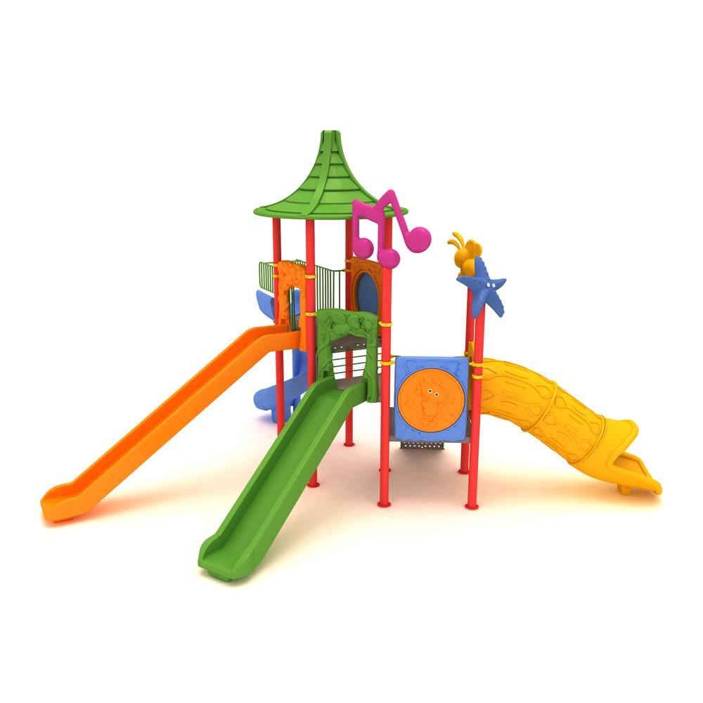 Dış Mekan Çocuk Oyun Parkı, Üç Kuleli 7.6m x7.2m