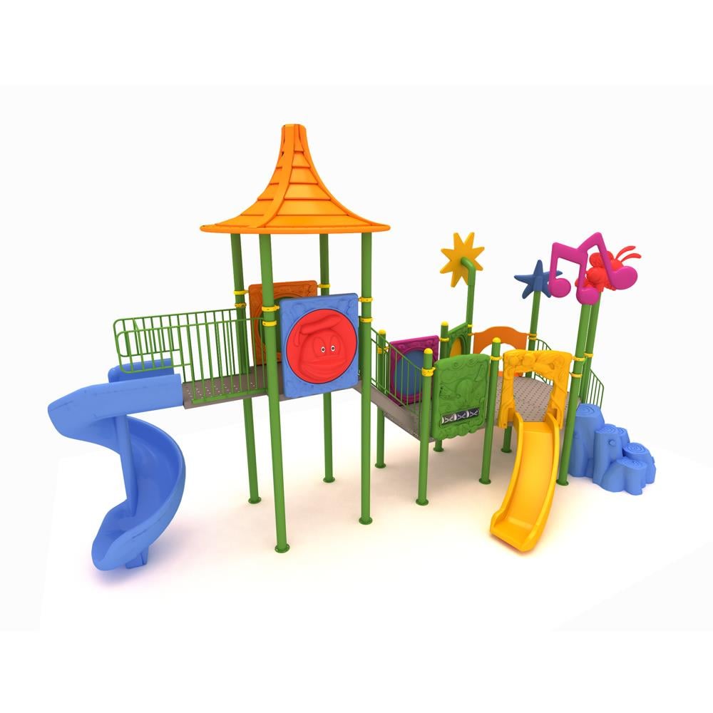 Çocuk Oyun Parkı, Üç Kuleli, Üç Kaydıraklı 8x5m