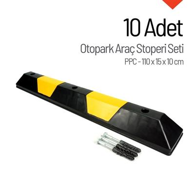 10lu PPC Otopark Stoperi Seti – 110x15x10 cm