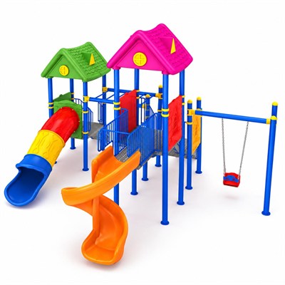 3 Kuleli • 2 Kaydıraklı Çocuk Oyun Grubu – ENJ‑03‑07