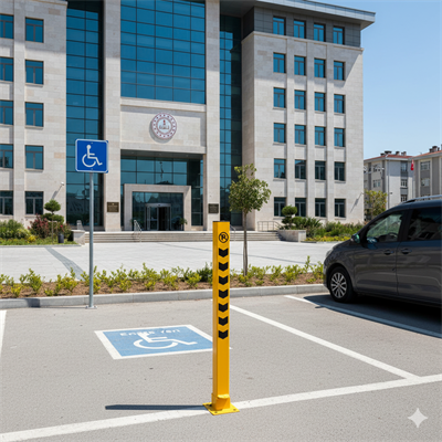 75 cm Kilitli Park Bariyeri – Asma Kilitli Otopark Güvenlik Sistemi