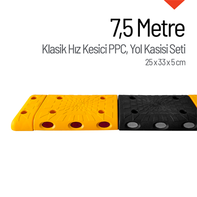 7,5 Metre Hız Kesici Set | Kapaklı Yol Kasisi Uygulaması