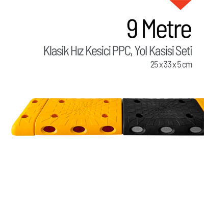 9 Metre Hız Kesici Set | Kapaklı Yol Kasisi Uygulaması