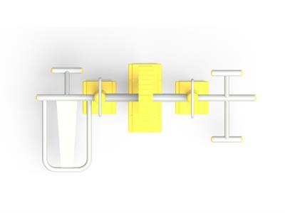 Dual Sit-Up & Push-Up Station PF-10 – Outdoor Core & Upper Body Trainer