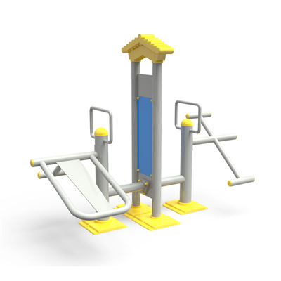 Dual Sit-Up & Push-Up Station PF-10 – Outdoor Core & Upper Body Trainer