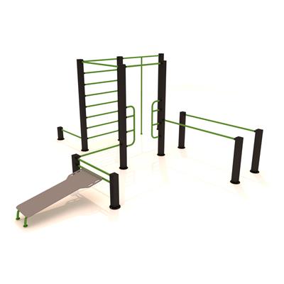 Workout Fitness İstasyonu 385x435cm Kullanıcı Kapasitesi 10 Kişi