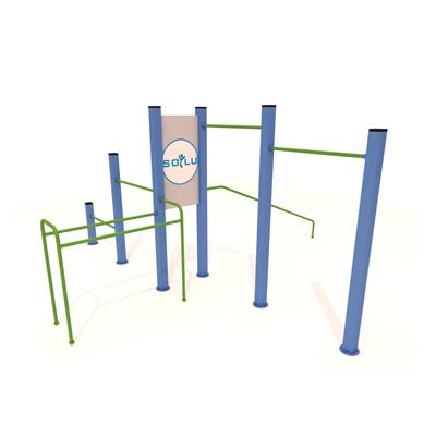 Workout Spor İstasyonu 490x490cm Kullanıcı Kapasitesi 7 Kişi