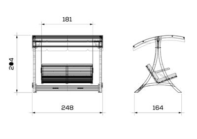 Ahşap Bahçe Salıncağı, Comforte Modeli
