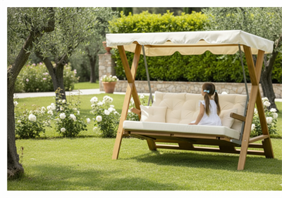 Ahşap Bahçe Salıncağı Meda