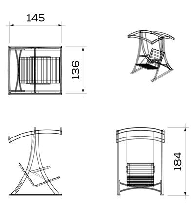 Ahşap Bahçe Salıncağı Teras