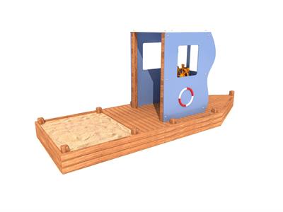 Ahşap Çocuk Gemi Parkı SG27 – Kum Havuzlu Oyun Alanı