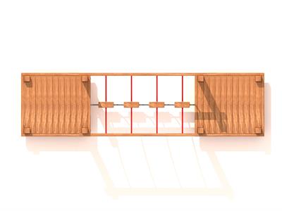 Ahşap Çocuk Macera Köprüsü SG30 – İpli Denge Parkı