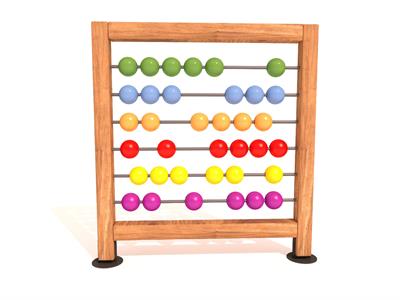 Ahşap Çocuk Parkı – 100 × h120 cm Abaküs Oyun Paneli