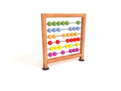 Ahşap Çocuk Parkı – 100 × h120 cm Abaküs Oyun Paneli