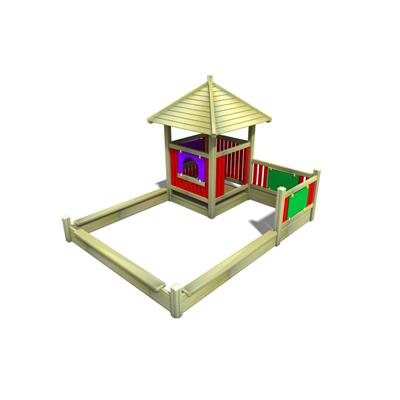 Ahşap Çocuk Parkı, Oyun Evi & Kum Havuzu