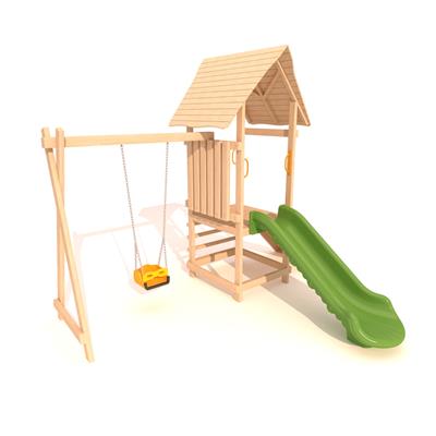 Ahşap Çocuk Parkı SG23, Çatılı Eko Model