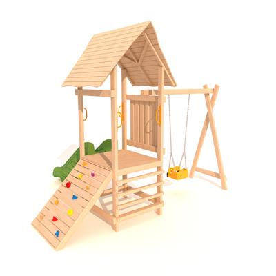 Ahşap Çocuk Parkı SG23, Çatılı Eko Model