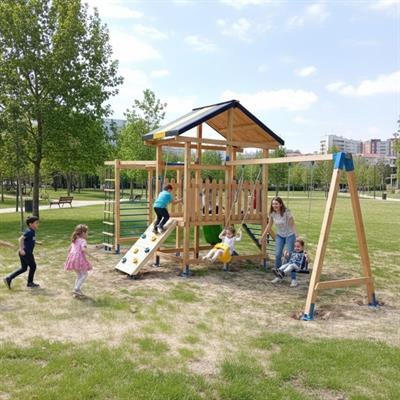 Ahşap Çocuk Parkı SGT106, Tırmanma Aktiviteli Model