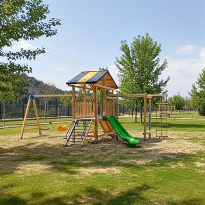 Ahşap Çocuk Parkı SGT106, Tırmanma Aktiviteli Model