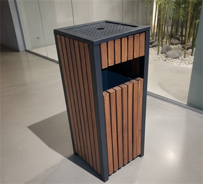 Ahşap Çöp Kovası 28l Kare 31x70cm
