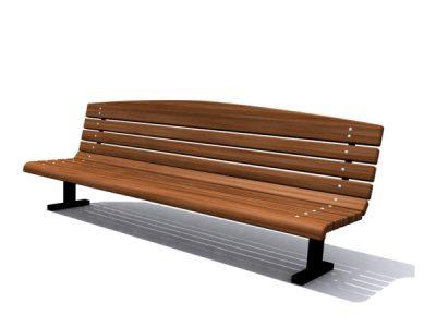 Wooden Outdoor Bench 180 x 75 x 60 cm