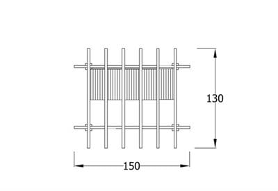 Ahşap Pergola 1.5x1.3m, Oturmalı Model Düz
