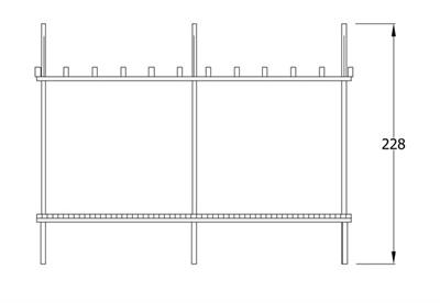 Metal Ahşap Pergola 3x1.2m, Oturmalı Model Yeşil