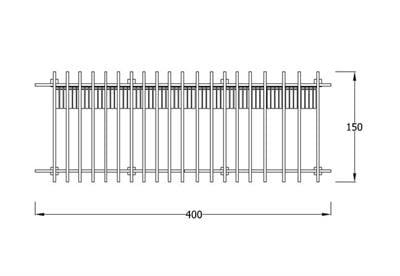 Ahşap Pergola 4x1.5m, Oturmalı Model