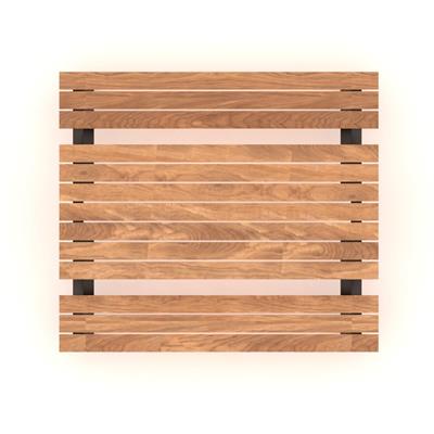 Wooden Picnic Table with Metal Legs, 180 cm