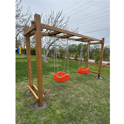 Ahşap Salıncak ASL02, Park Salıncağı 2li Model