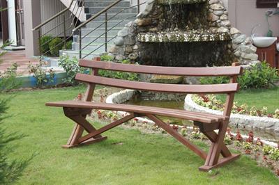 Ahşap Bank, Bahçe Oturma Bankı 185 cm