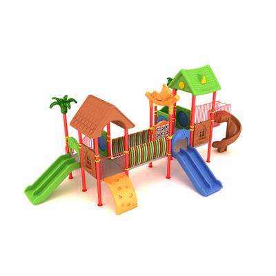 Dış Mekan Çocuk Oyun Parkı 9.5x6m, Ev Çatılı Model