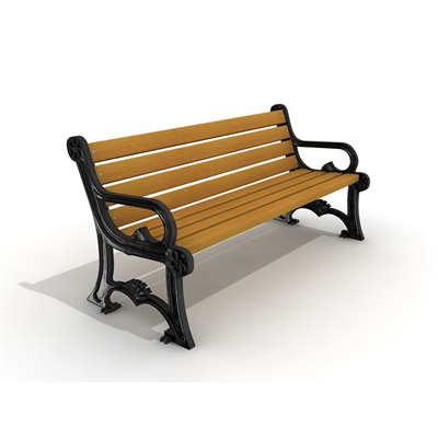 Aluminum Cast Park Bench – TOKİ Model, 145 cm