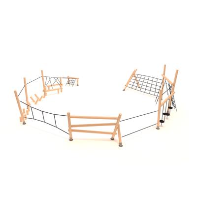 Ahşap Survivor Parkuru SG208, Tırmanma ve Denge Modülleri