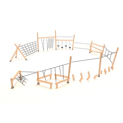 Ahşap Survivor Parkuru SG208, Tırmanma ve Denge Modülleri