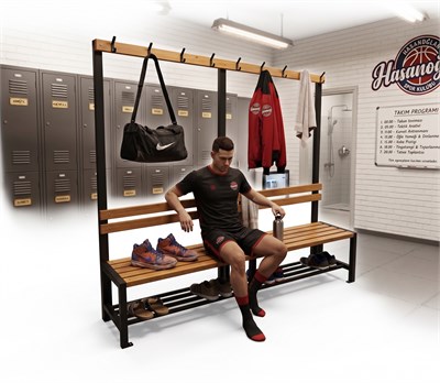 Askılıklı Soyunma Odası Bankı | Spor Salonu ve Giyinme Odası Bankı