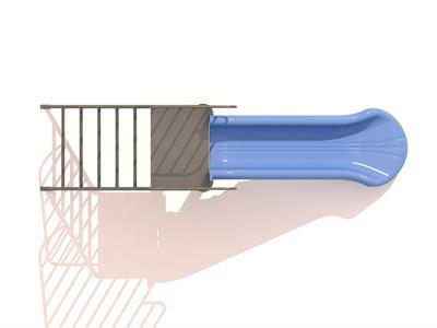 Bahçe ve Park Tipi Metal Çocuk Kaydırağı TK03 – Mavi Model