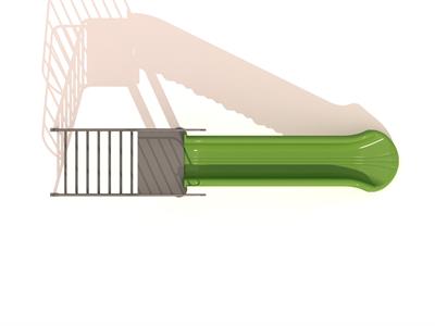 Bahçe ve Park Tipi Metal Çocuk Kaydırağı TK02 – Yeşil Model